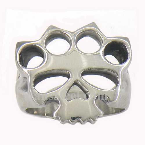 FSR11W47 handcuffs skull outlaw biker Ring - Click Image to Close